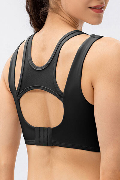 Cutout Wide Strap Active Tank - TRENDMELO