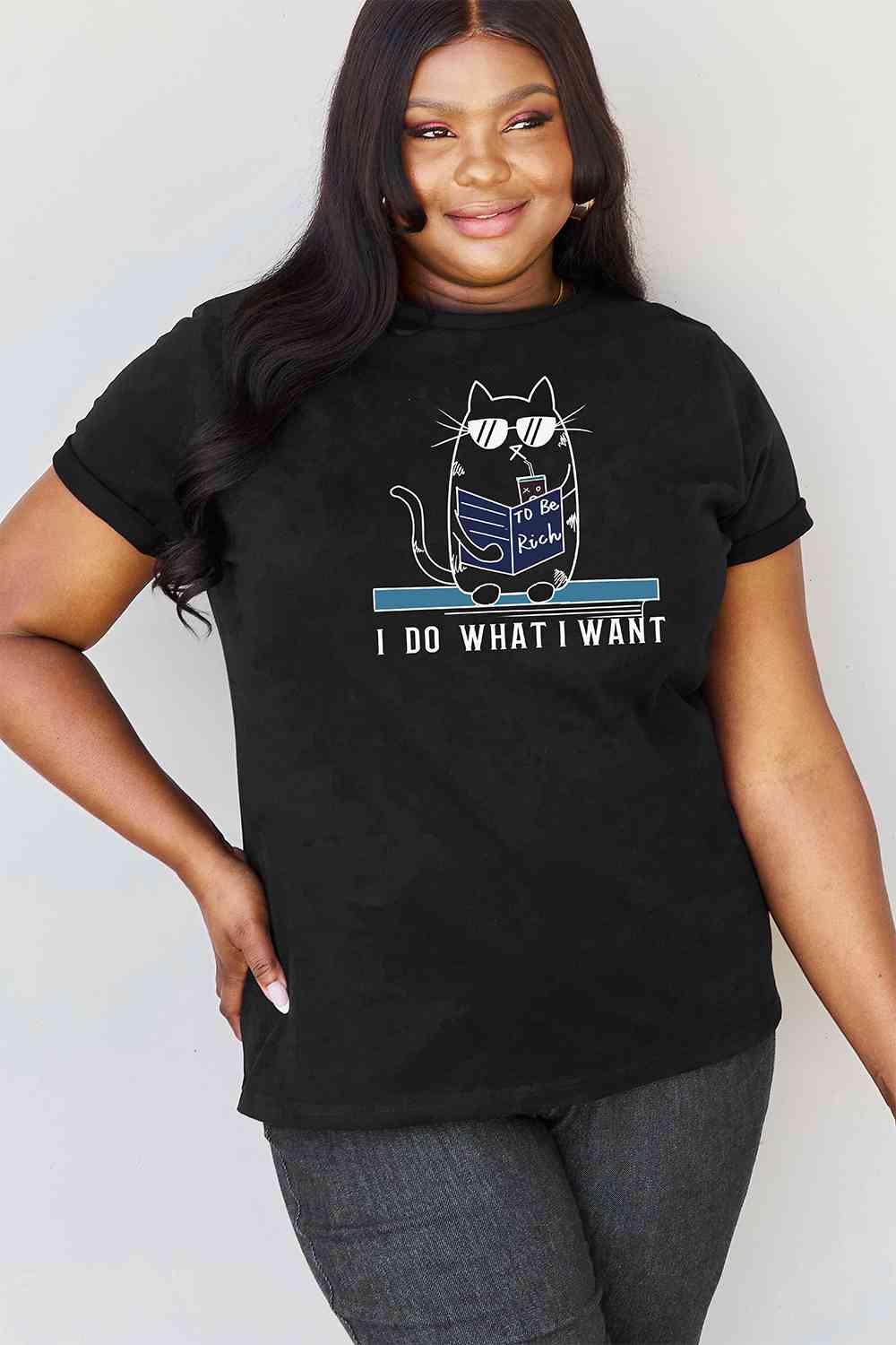 Simply Love Full Size I DO WHAT I WANT Graphic T-Shirt - TRENDMELO