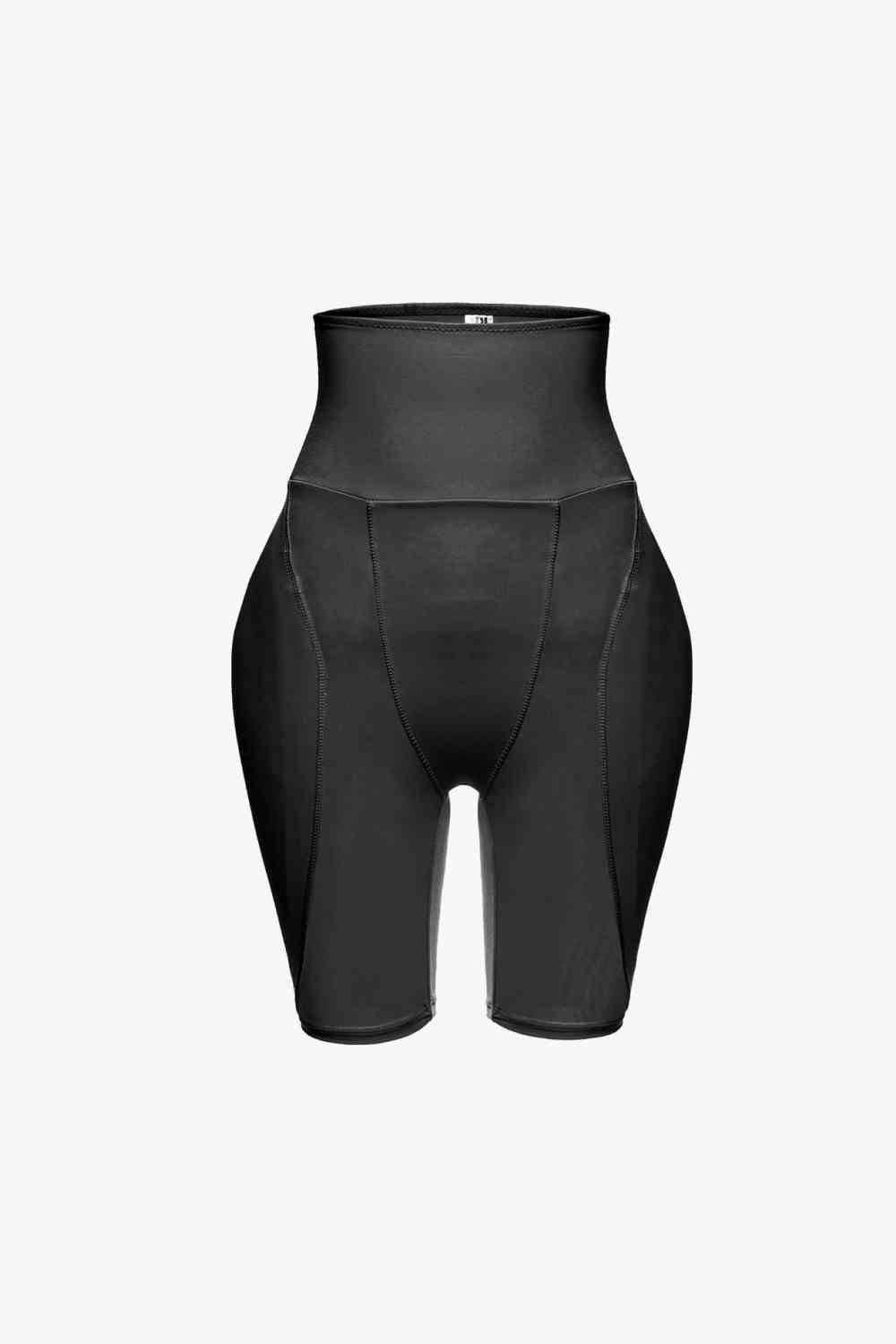 Full Size High Waisted Pull-On Shaping Shorts - TRENDMELO