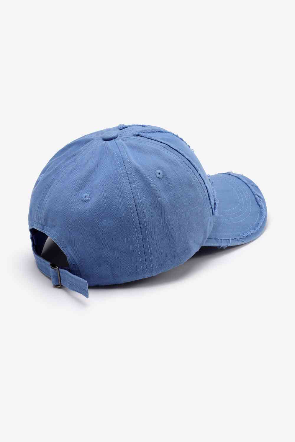 Distressed Adjustable Baseball Cap - TRENDMELO