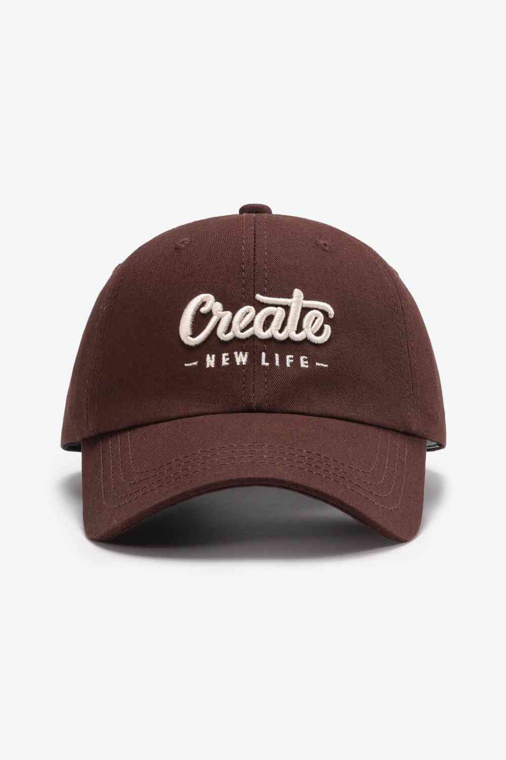 CREATE NEW LIFE Adjustable Cotton Baseball Cap - TRENDMELO