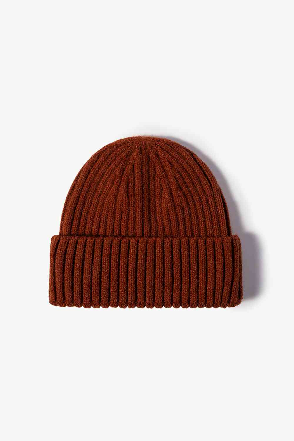 Rib-Knit Cuff Beanie - TRENDMELO