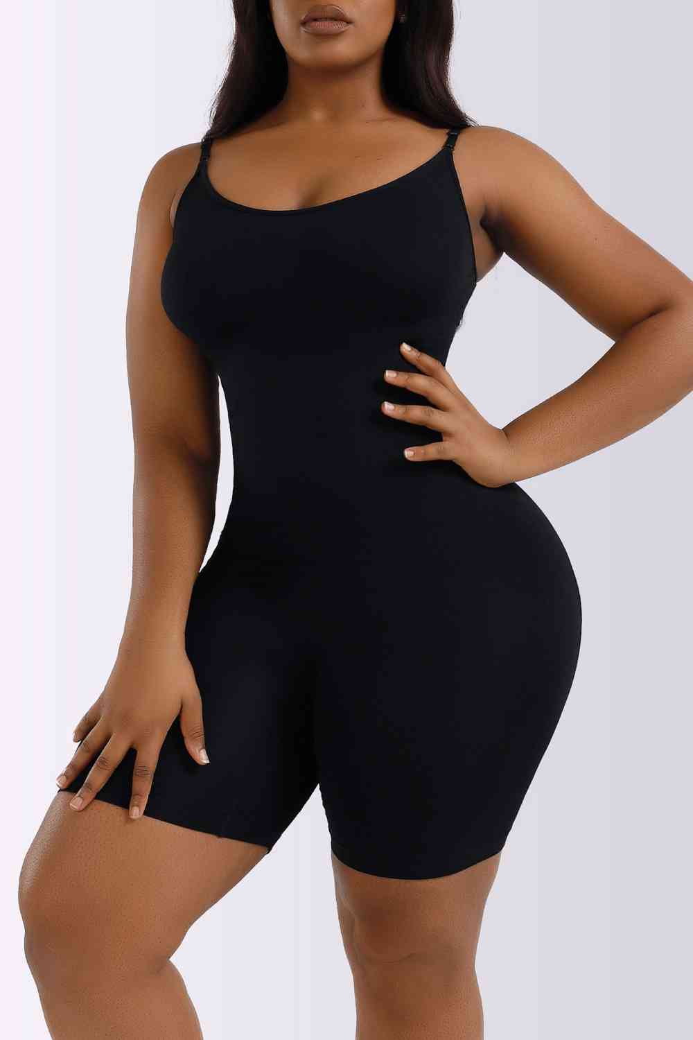 Spaghetti Strap Shaping Romper - TRENDMELO