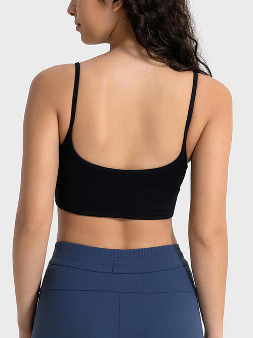 Spaghetti Strap Sport Bra - TRENDMELO