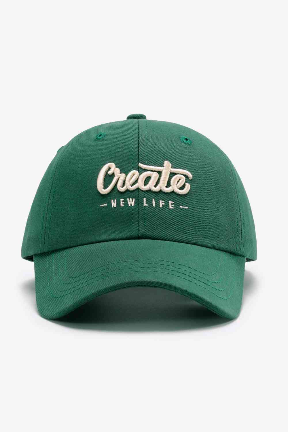 CREATE NEW LIFE Adjustable Cotton Baseball Cap - TRENDMELO