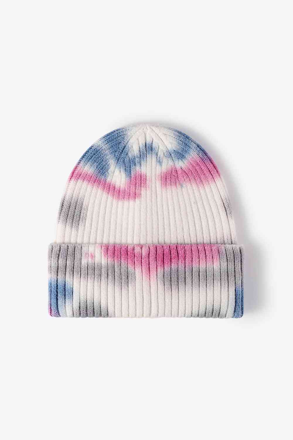 Tie-Dye Ribbed Knit Beanie - TRENDMELO