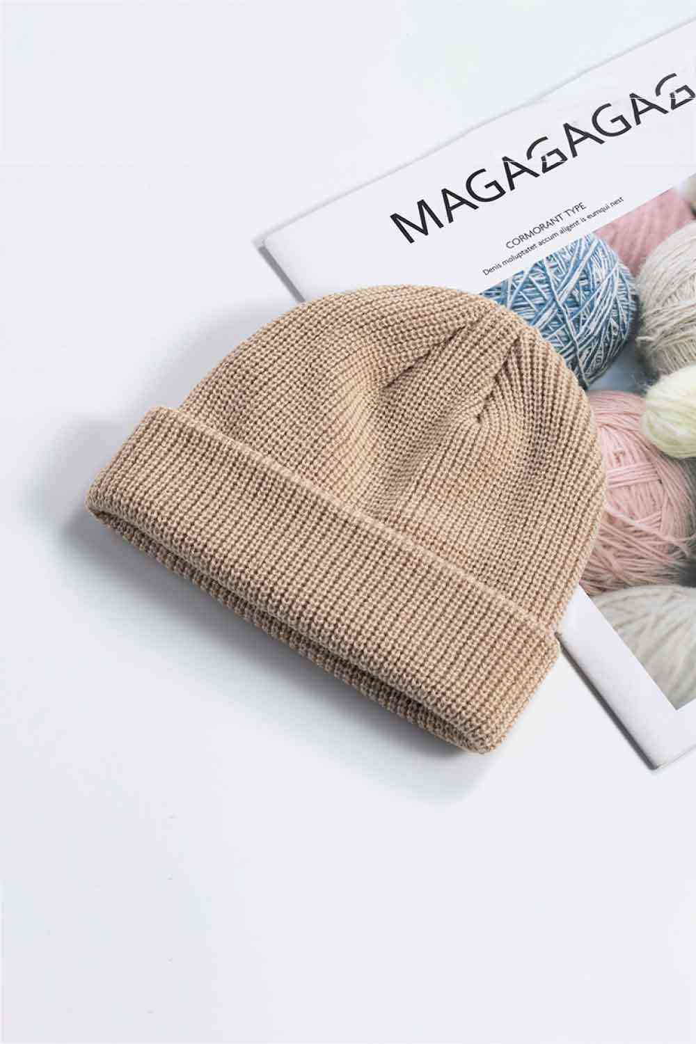 Cozy Rib-Knit Cuff Beanie - TRENDMELO