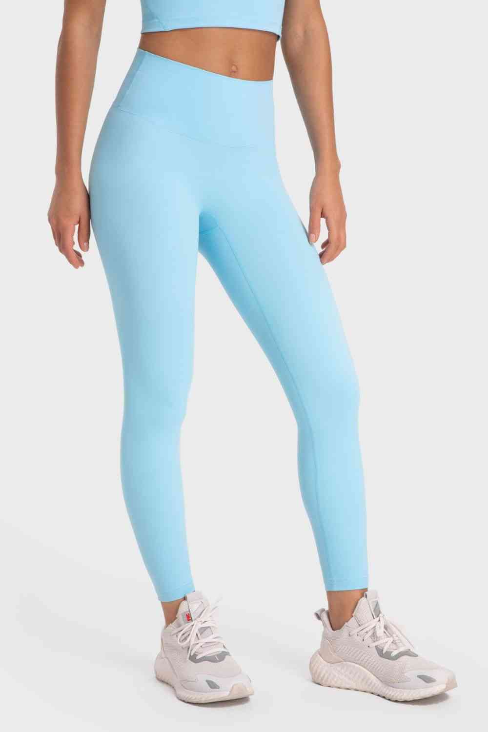 Basic Full Length Active Leggings - TRENDMELO