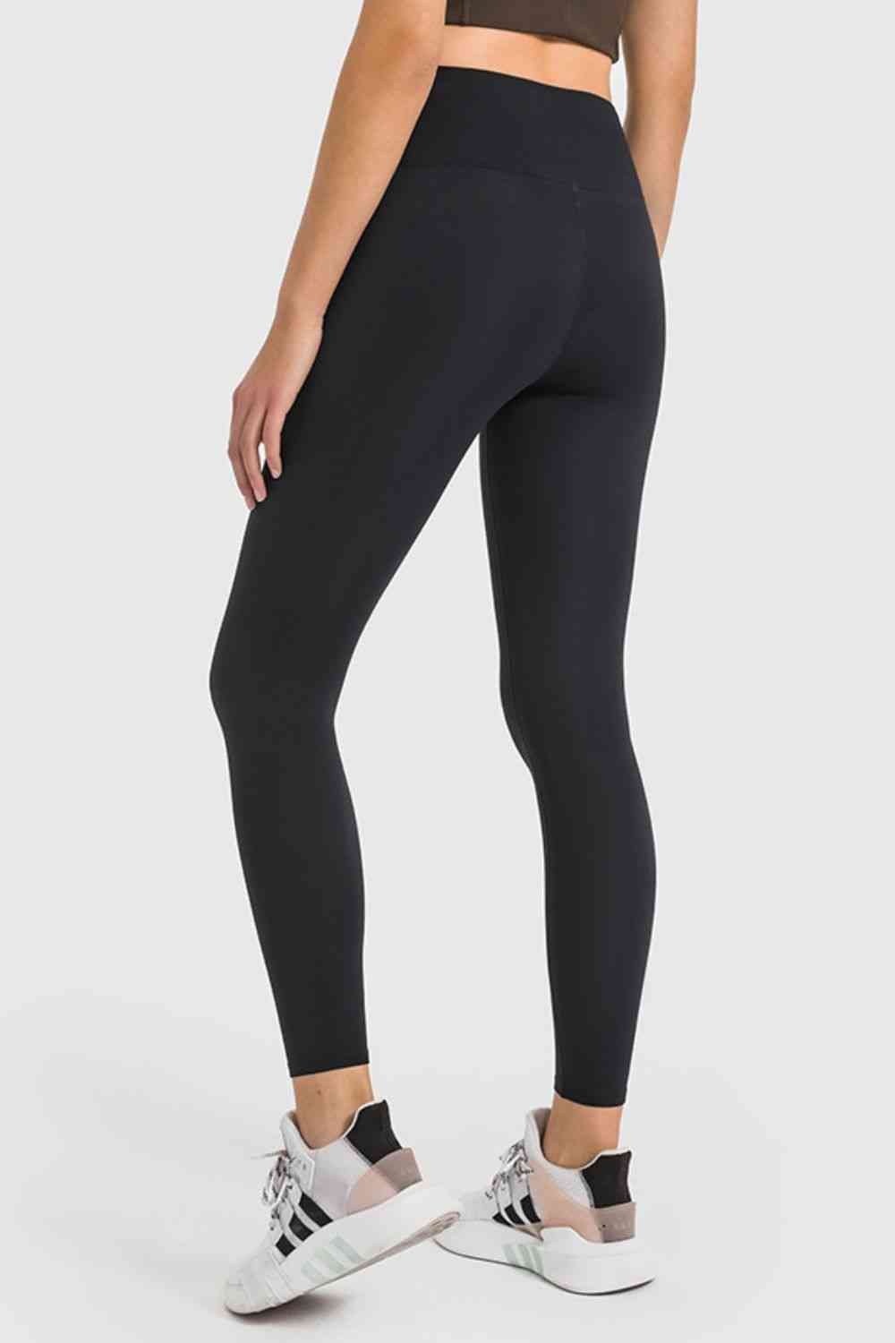 High Waist Ankle-Length Yoga Leggings - TRENDMELO