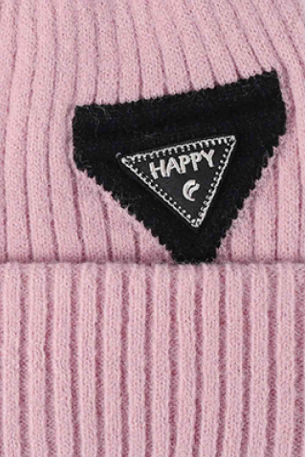 HAPPY Contrast Beanie - TRENDMELO