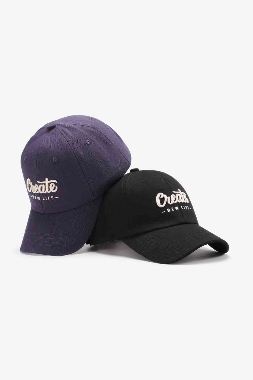 CREATE NEW LIFE Adjustable Cotton Baseball Cap - TRENDMELO