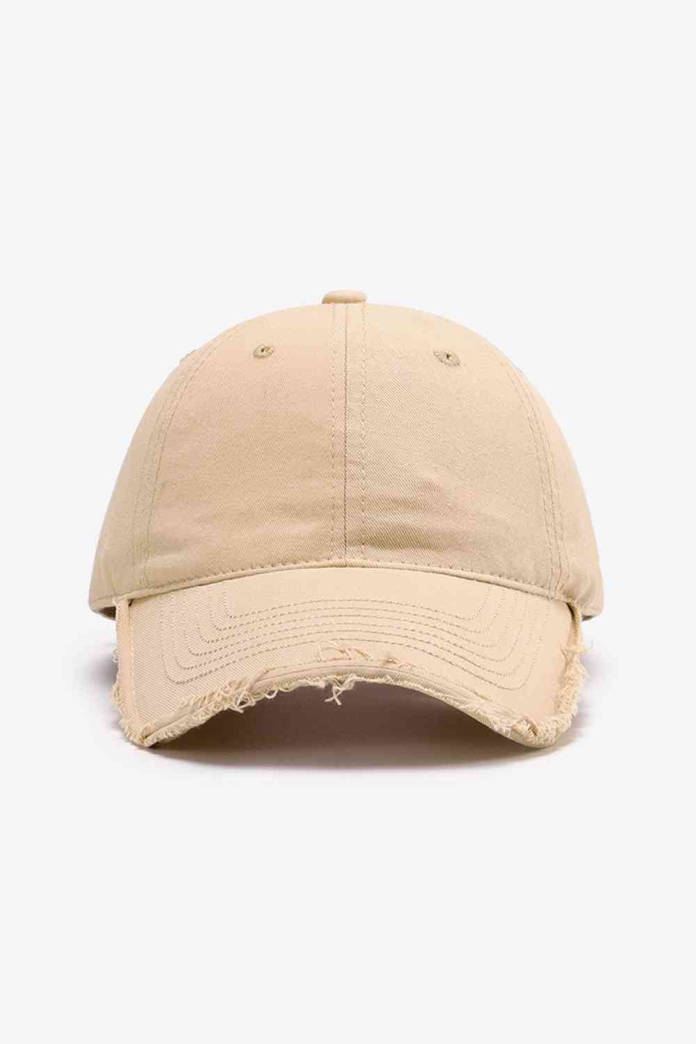 Distressed Adjustable Baseball Cap - TRENDMELO