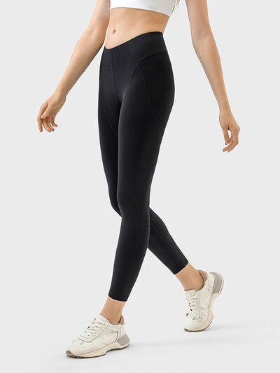 Mid-Rise Waist Active Pants - TRENDMELO