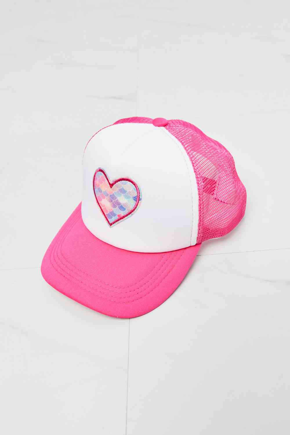 Fame Falling For You Trucker Hat in Pink - TRENDMELO