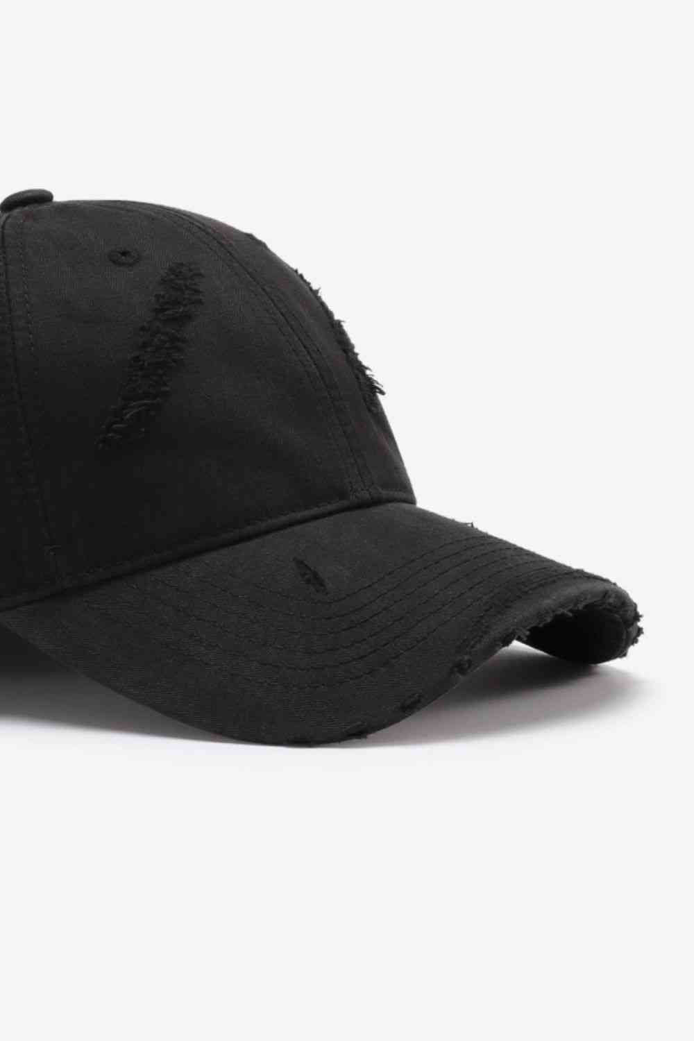 Distressed Adjustable Baseball Cap - TRENDMELO