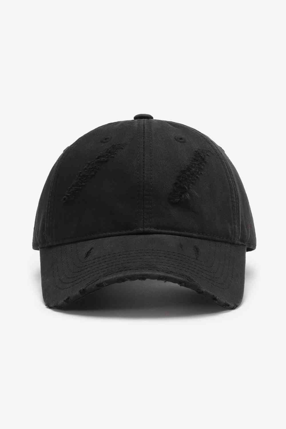 Distressed Adjustable Baseball Cap - TRENDMELO