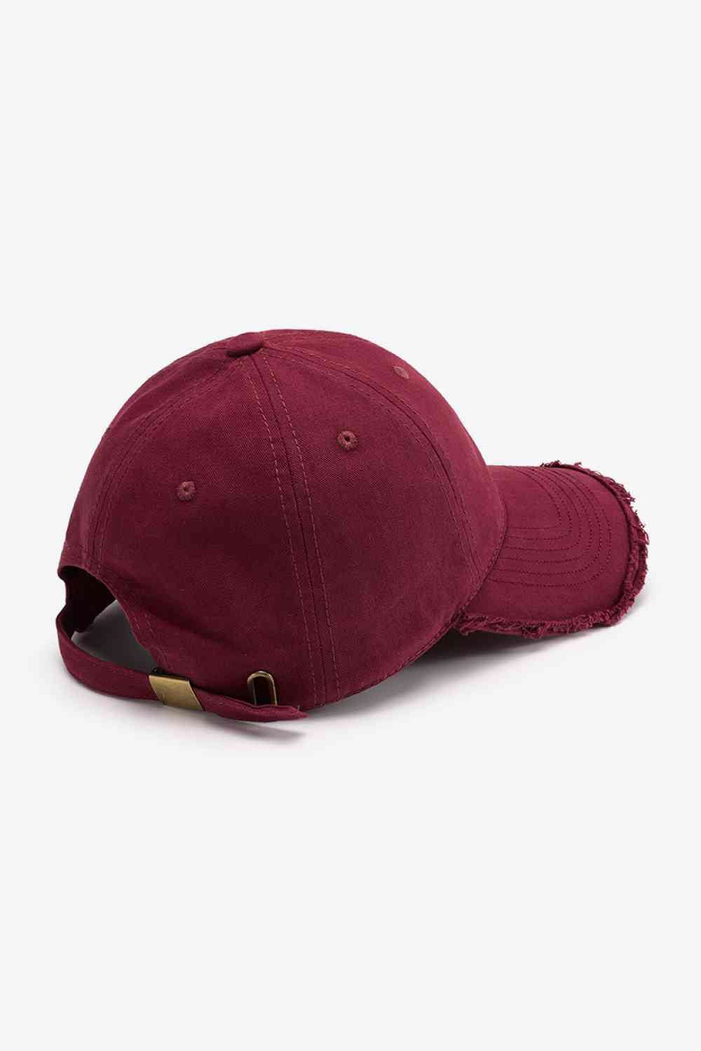 Distressed Adjustable Baseball Cap - TRENDMELO