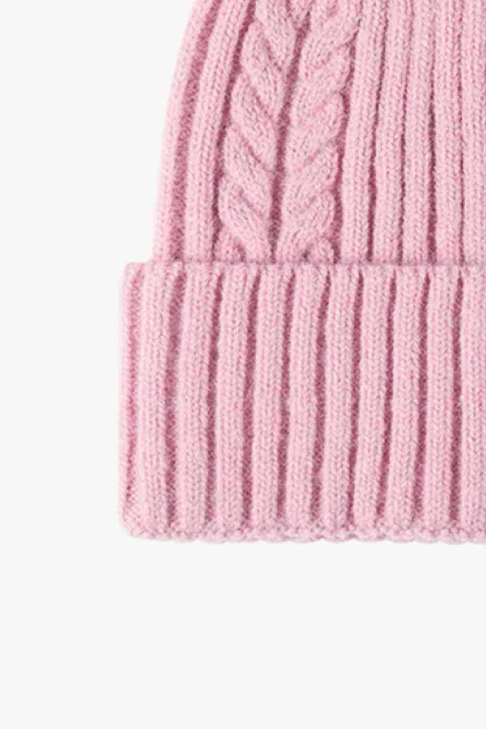 Cable-Knit Cuff Beanie - TRENDMELO