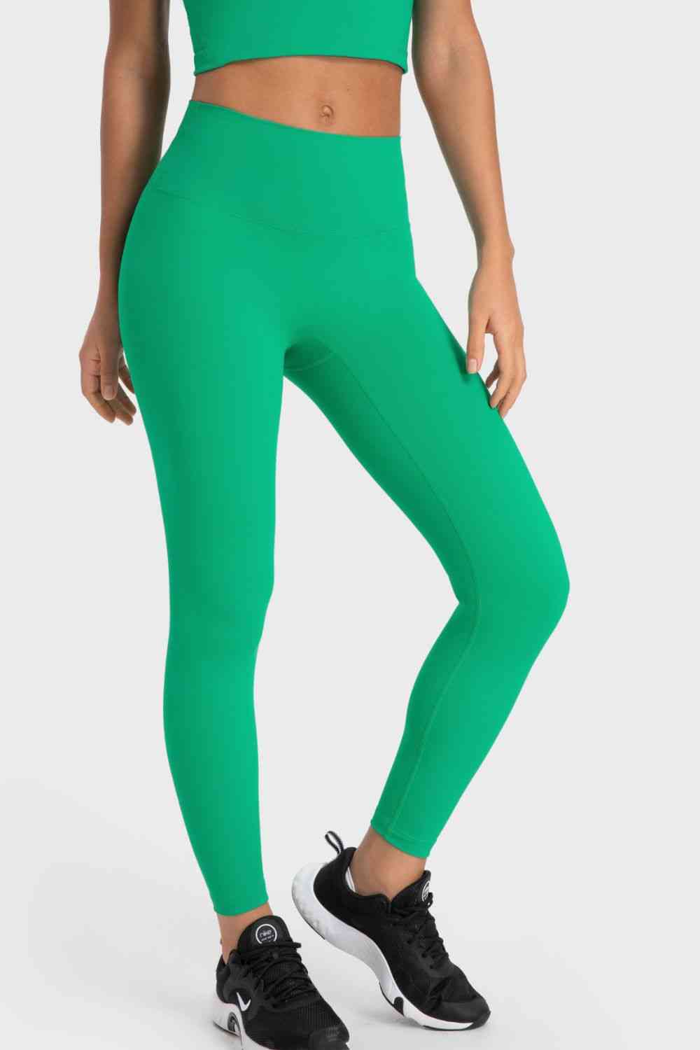 Basic Full Length Active Leggings - TRENDMELO