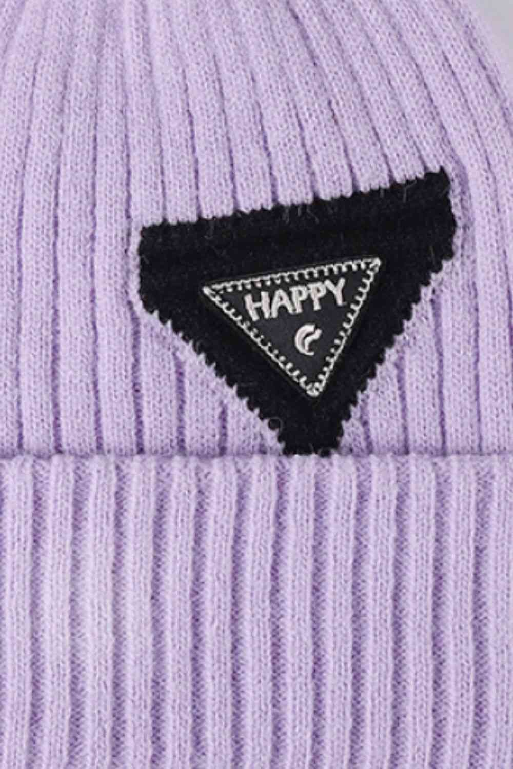 HAPPY Contrast Beanie - TRENDMELO