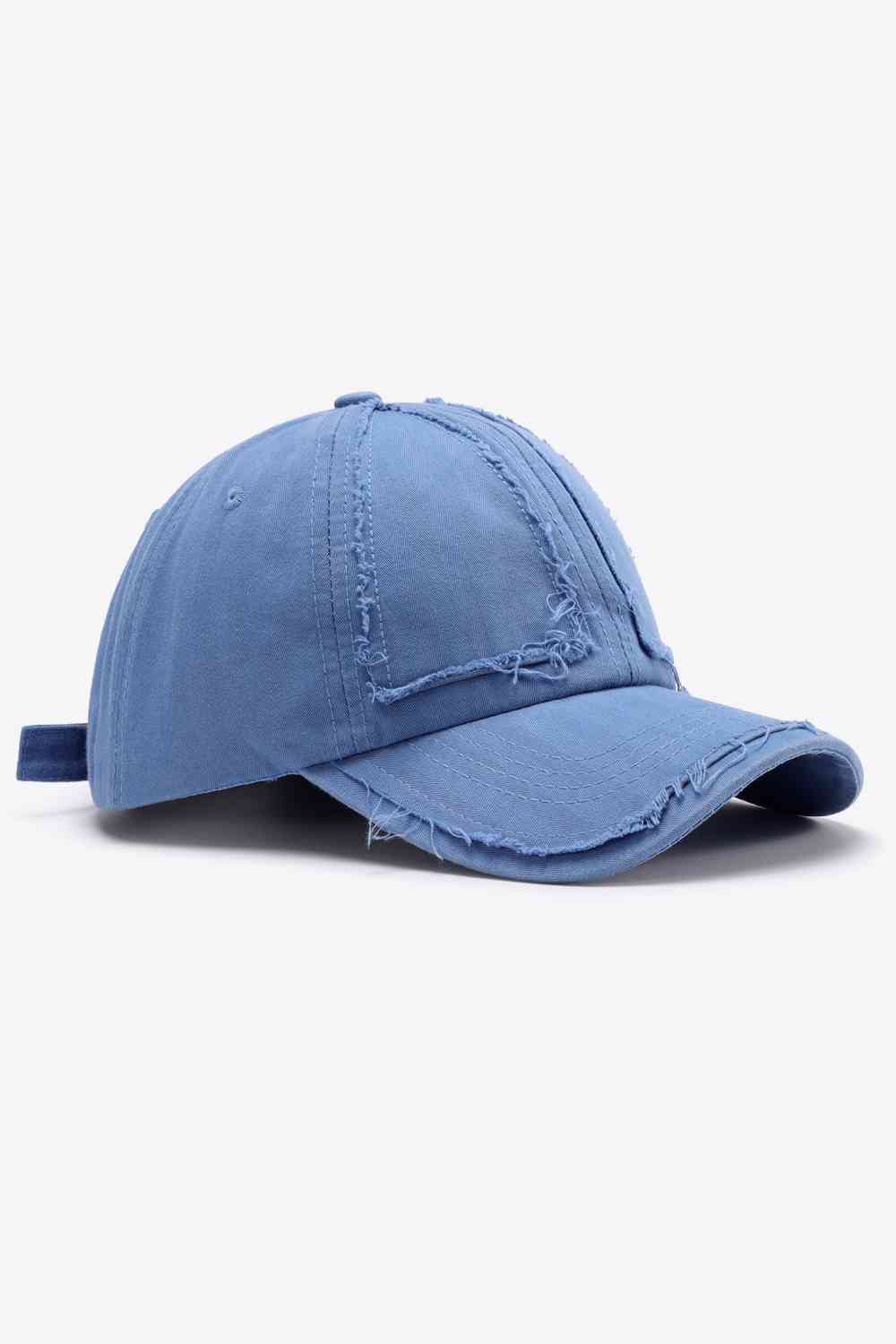 Distressed Adjustable Baseball Cap - TRENDMELO