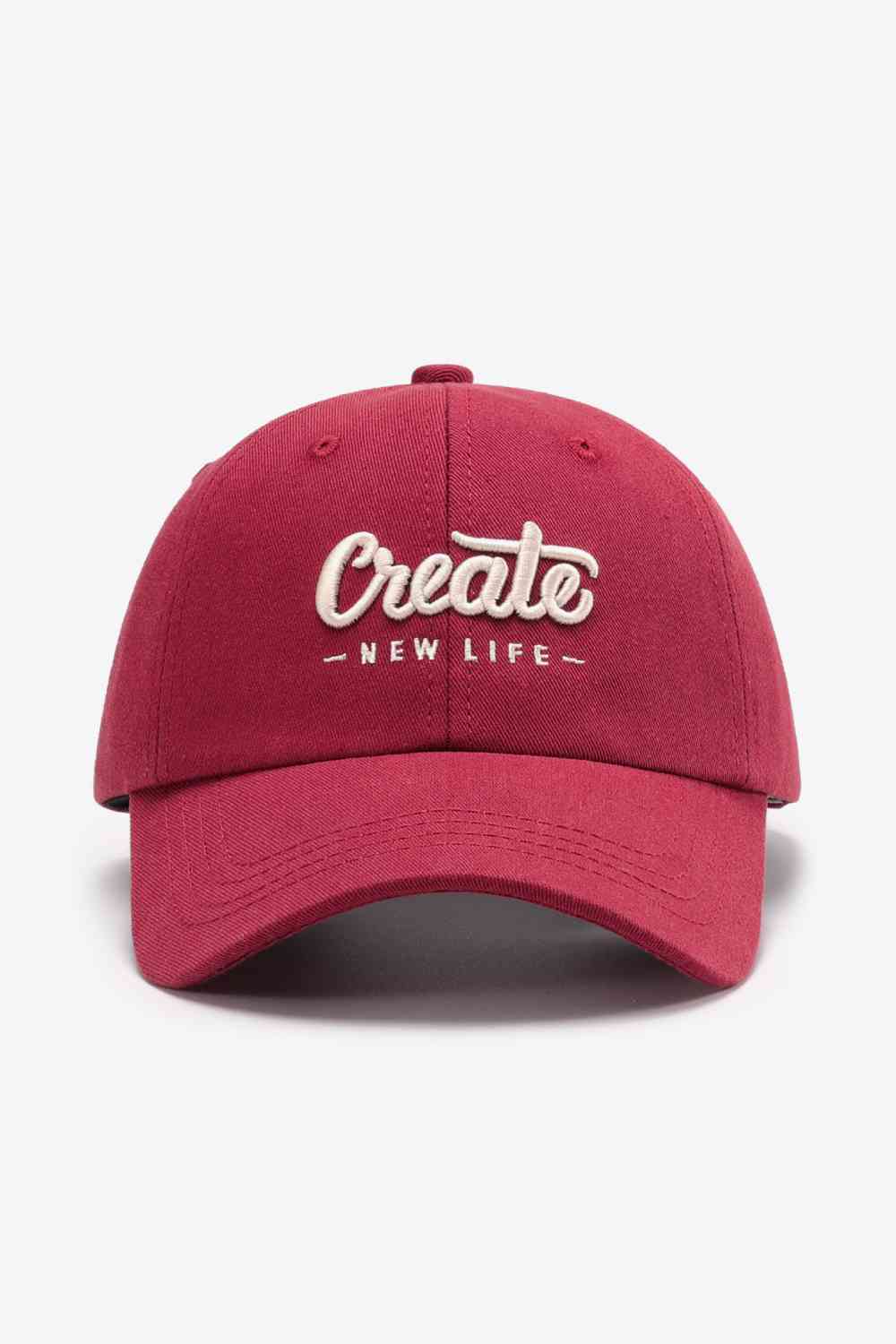 CREATE NEW LIFE Adjustable Cotton Baseball Cap - TRENDMELO