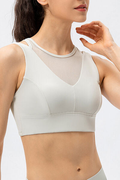 Cutout Wide Strap Active Tank - TRENDMELO