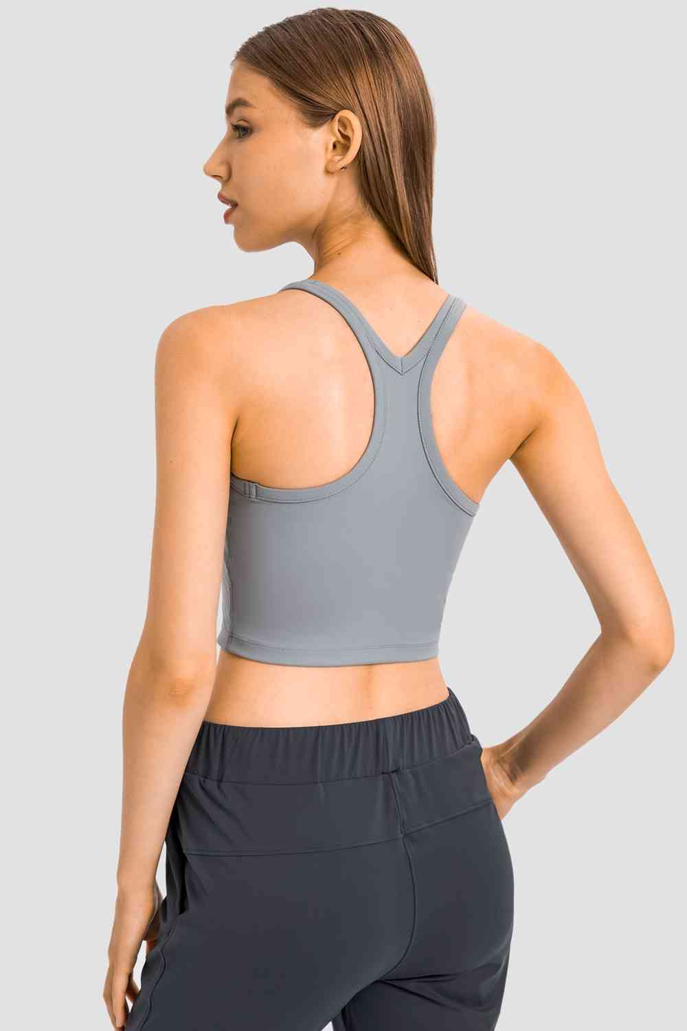 Racerback Sports Bra - TRENDMELO