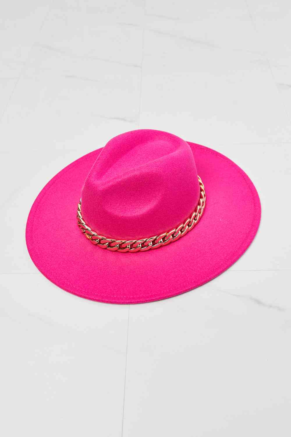 Fame Keep Your Promise Fedora Hat in Pink - TRENDMELO