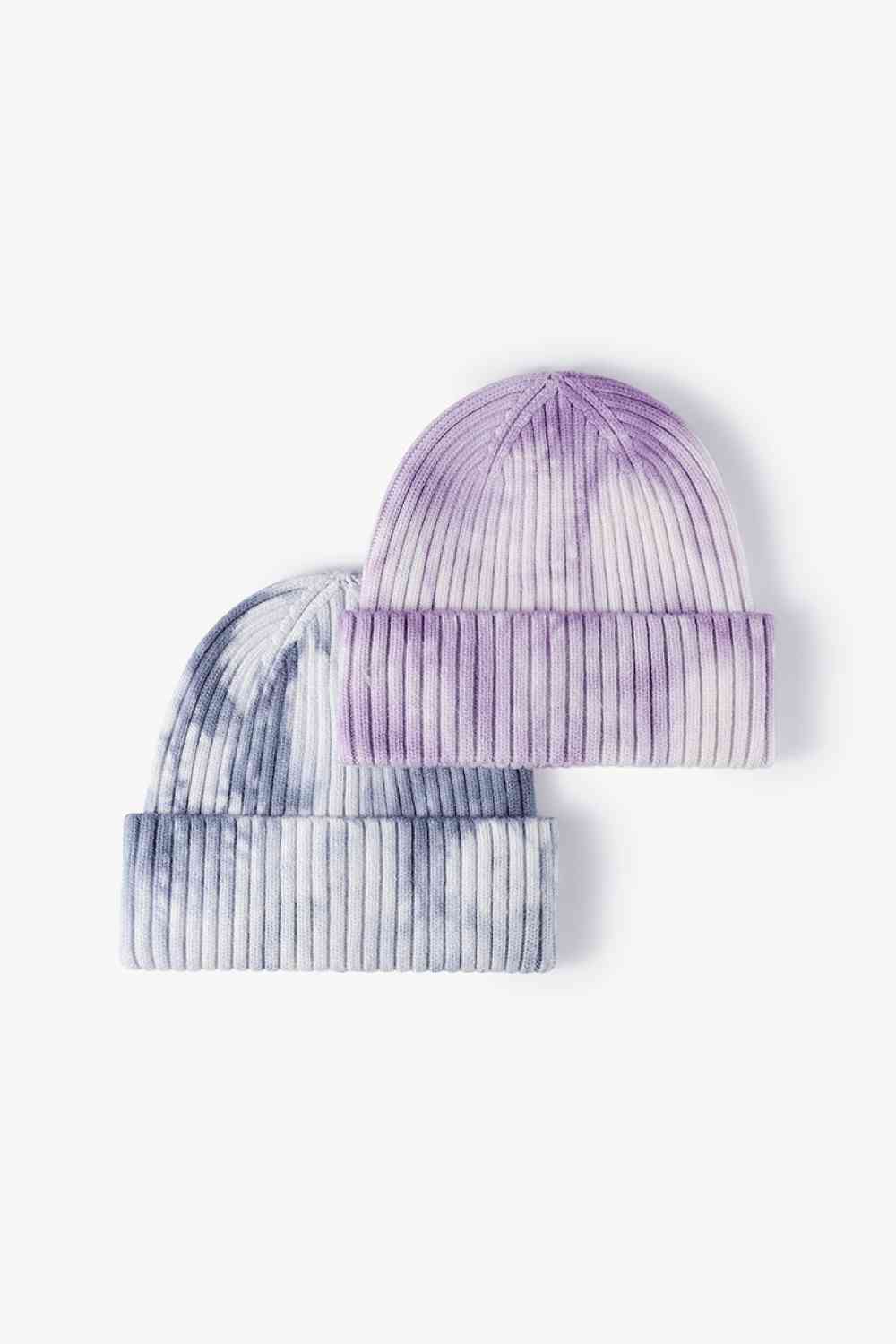 Tie-Dye Ribbed Cuffed Beanie - TRENDMELO