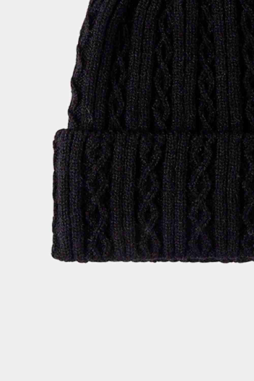 Mixed Knit Cuff Beanie - TRENDMELO