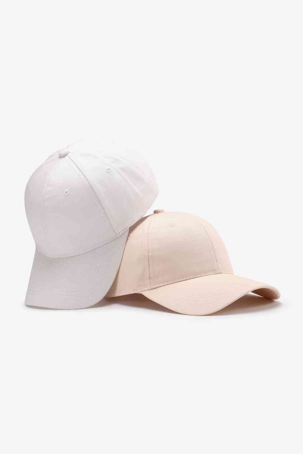 Plain Adjustable Cotton Baseball Cap - TRENDMELO