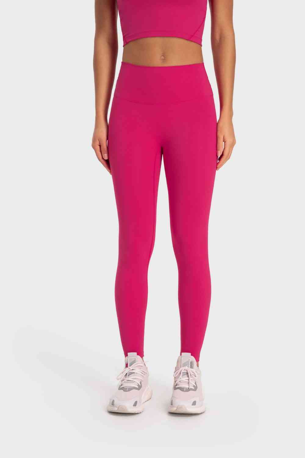 Basic Full Length Active Leggings - TRENDMELO