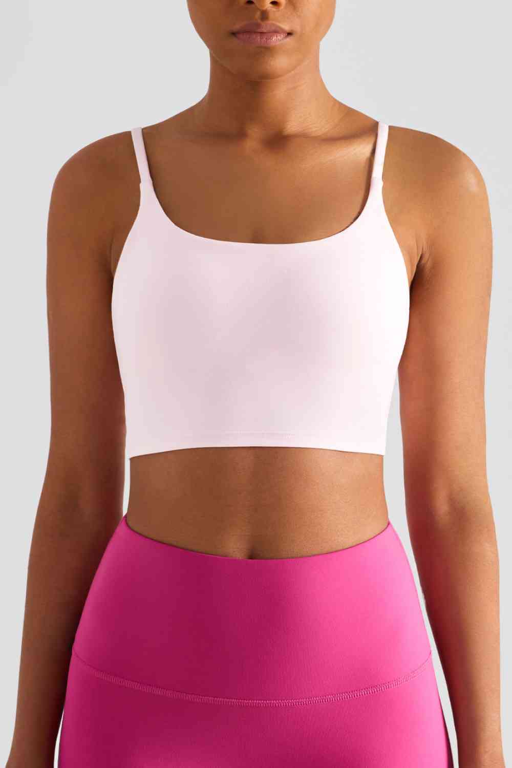 Spaghetti Strap Sports Bra - TRENDMELO