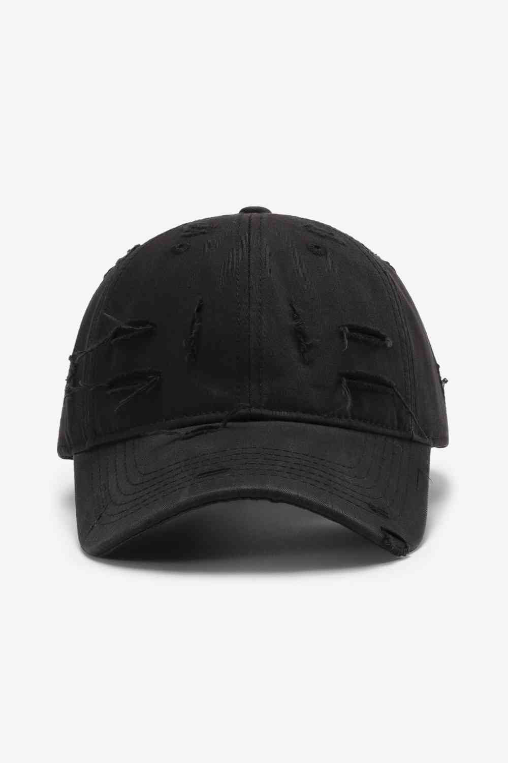 Distressed Adjustable Baseball Cap - TRENDMELO