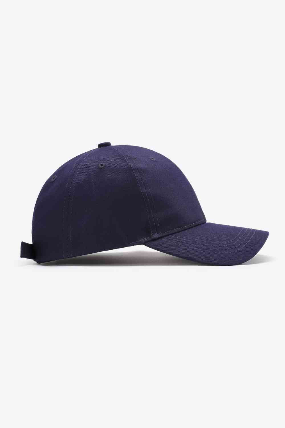 Plain Adjustable Cotton Baseball Cap - TRENDMELO