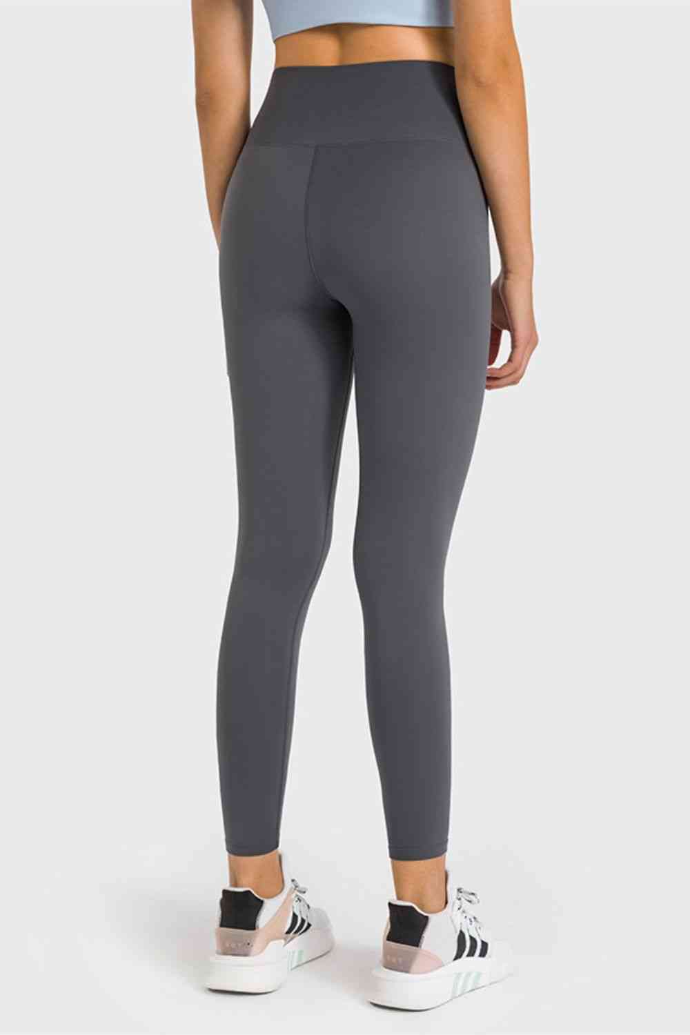 High Waist Ankle-Length Yoga Leggings - TRENDMELO