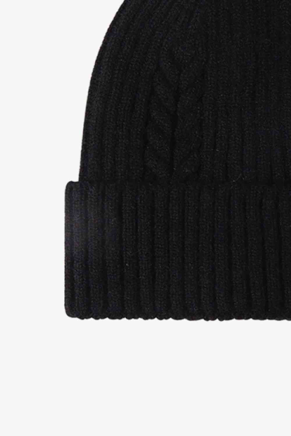 Cable-Knit Cuff Beanie - TRENDMELO