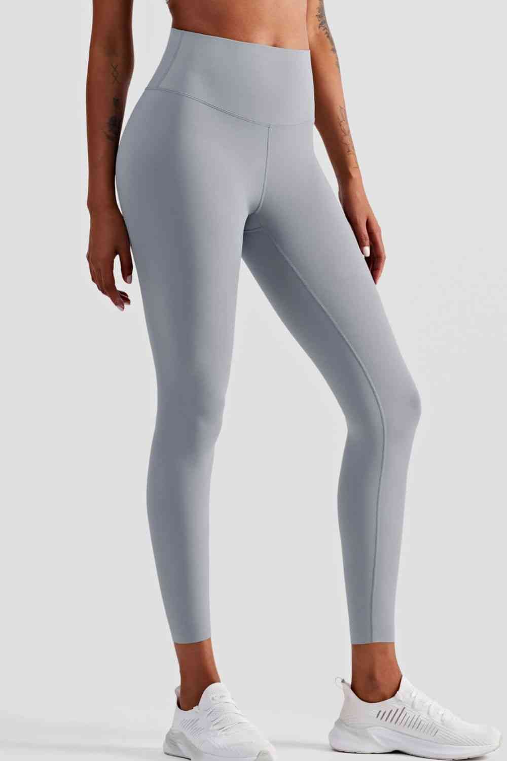 Ankle-Length High-Rise Yoga Leggings - TRENDMELO