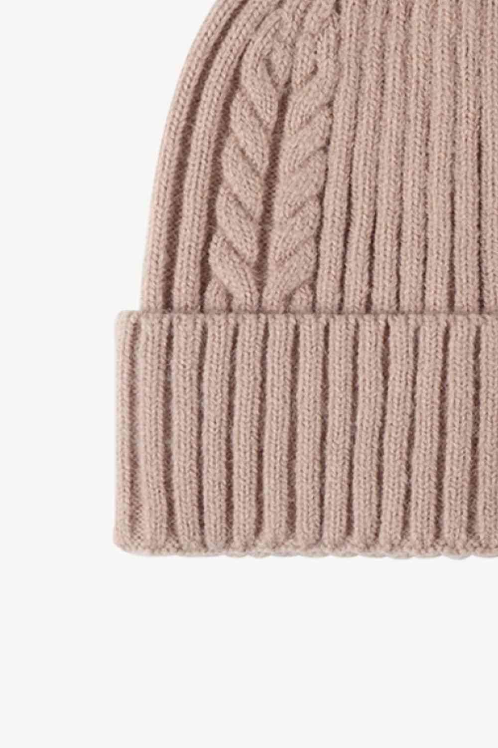 Cable-Knit Cuff Beanie - TRENDMELO