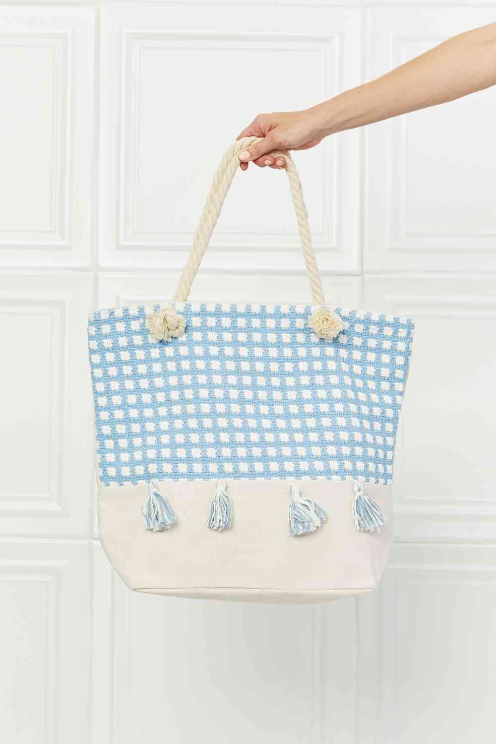 Justin Taylor Picnic Date Tassel Tote Bag - TRENDMELO