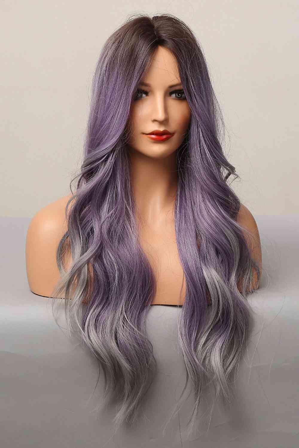 Elegant Wave Full Machine Synthetic Wigs in Purple 26'' - TRENDMELO