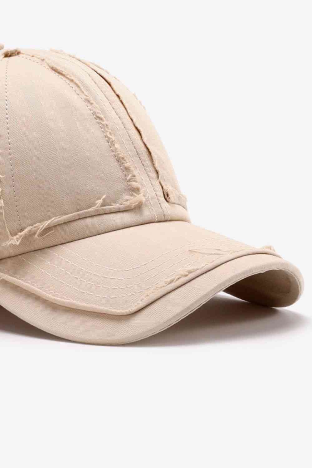 Distressed Adjustable Baseball Cap - TRENDMELO