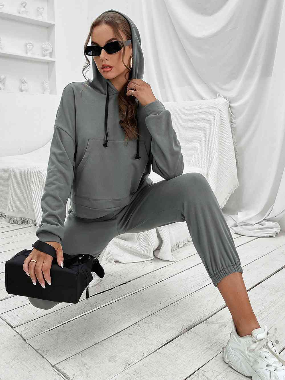 Sports Hoodie and Joggers Set - TRENDMELO