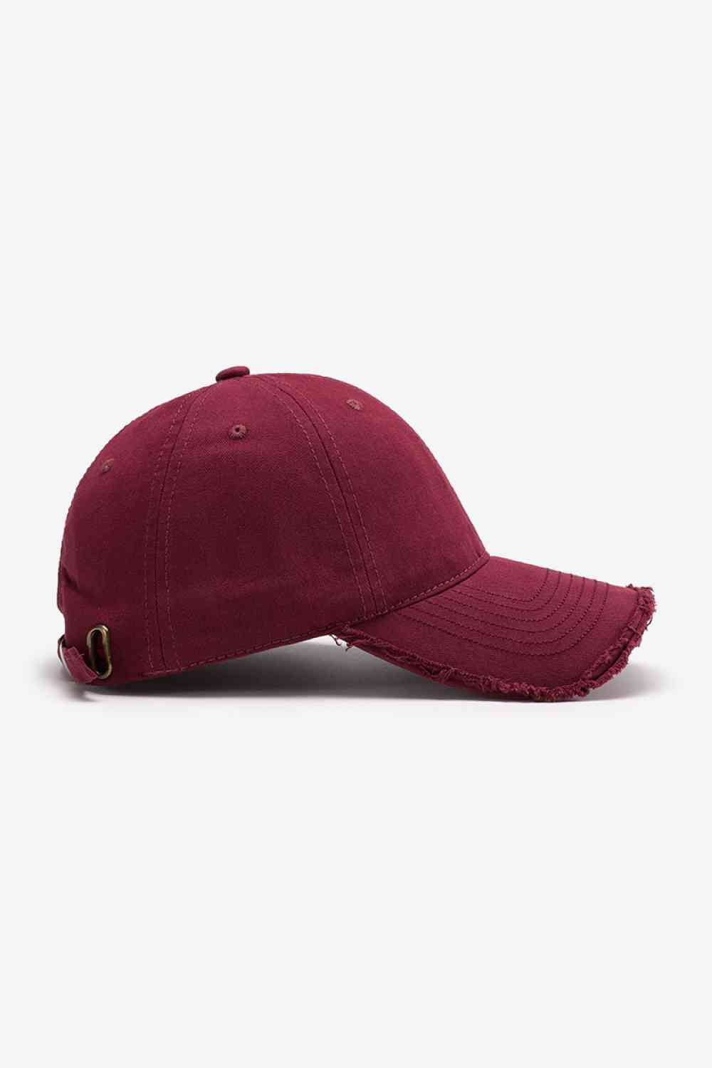 Distressed Adjustable Baseball Cap - TRENDMELO