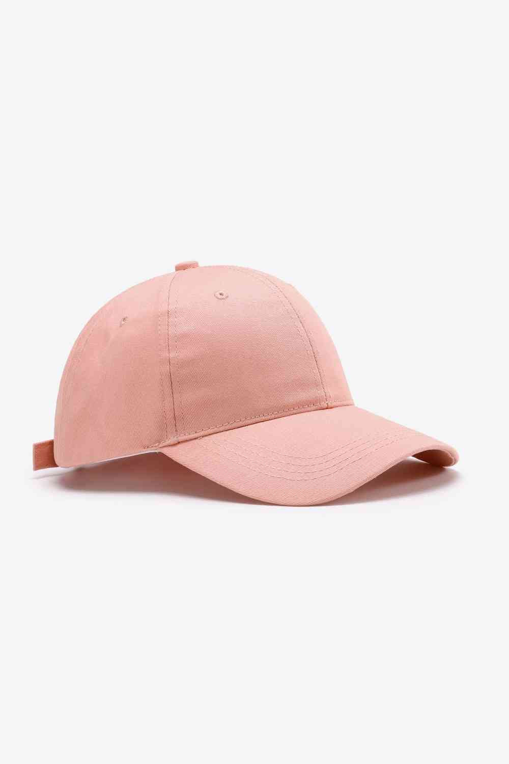 Plain Adjustable Cotton Baseball Cap - TRENDMELO