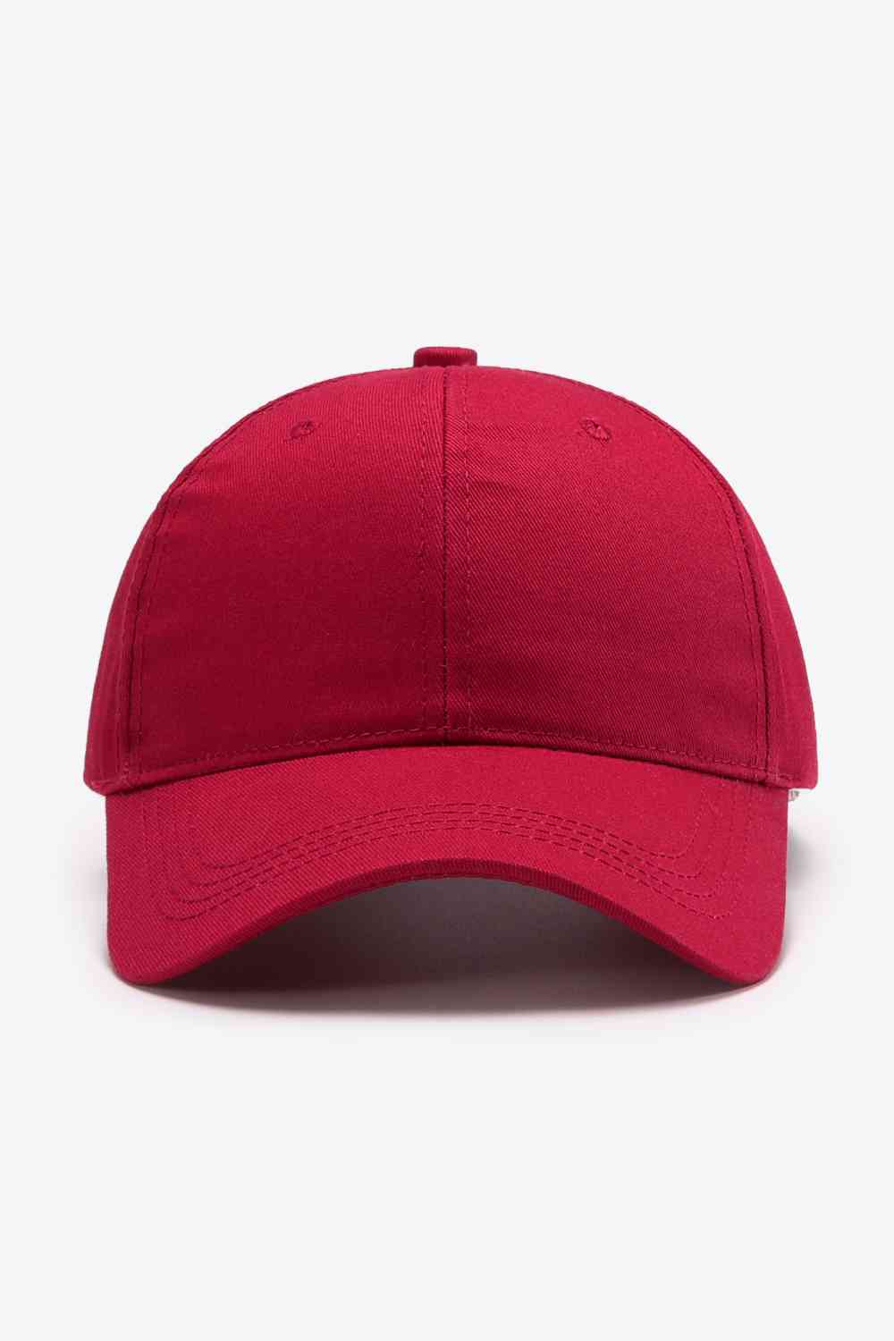 Plain Adjustable Cotton Baseball Cap - TRENDMELO