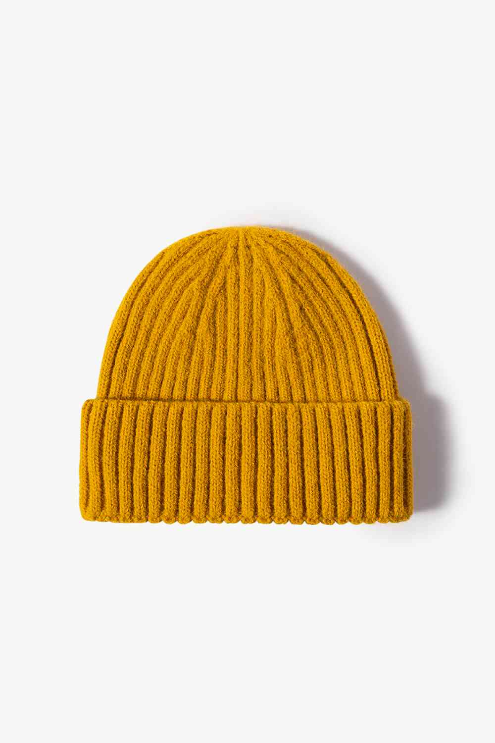 Rib-Knit Cuff Beanie - TRENDMELO