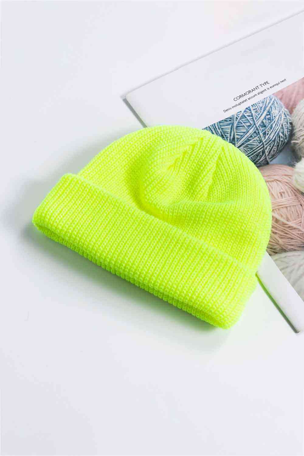 Cozy Rib-Knit Cuff Beanie - TRENDMELO