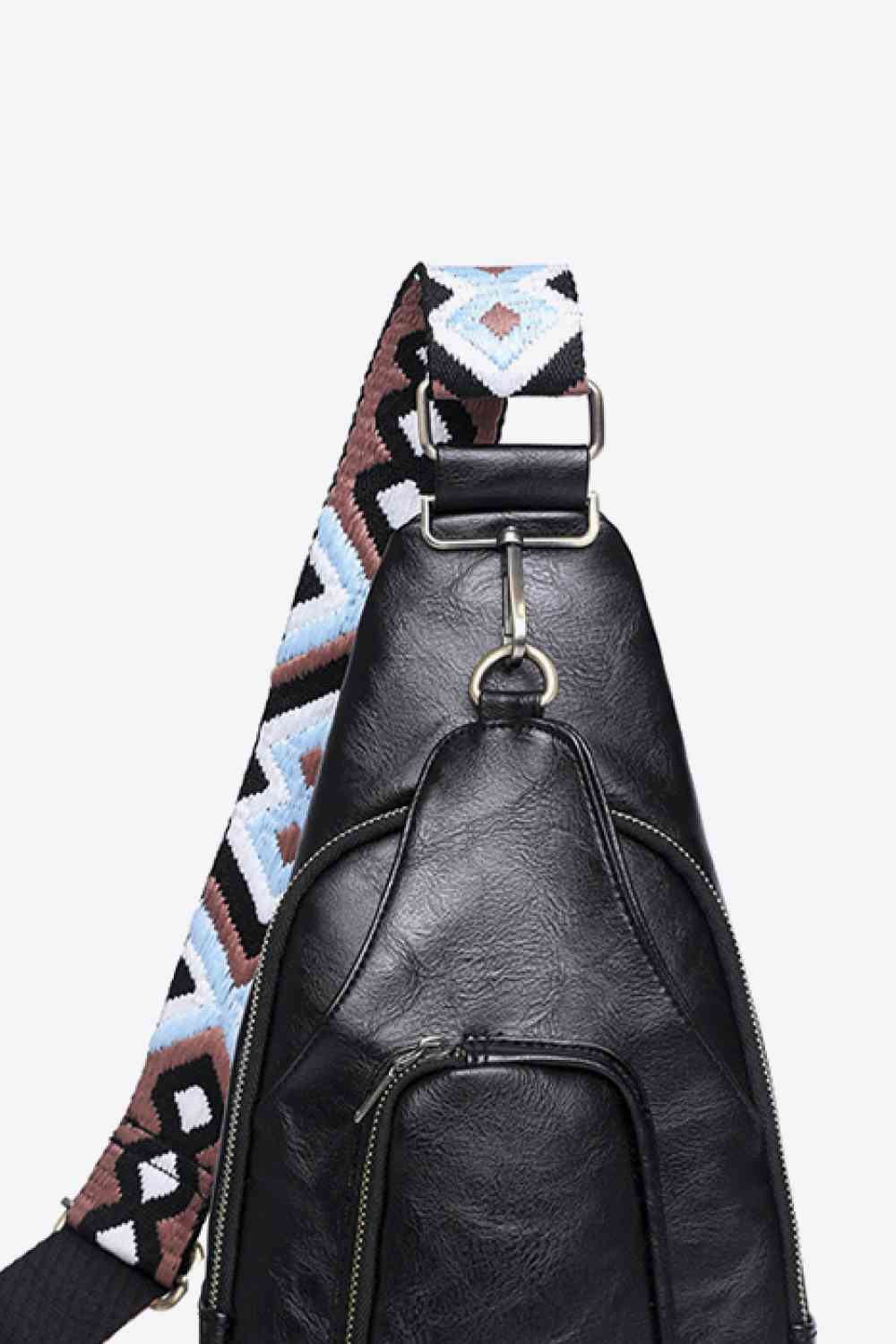 Adored Take A Trip PU Leather Sling Bag - TRENDMELO